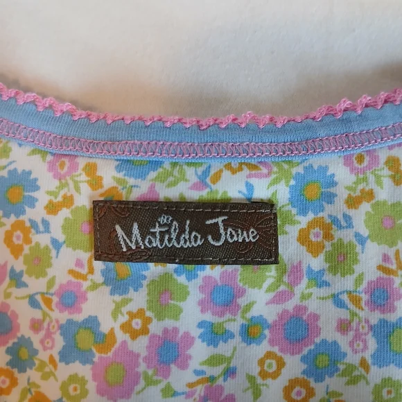 Matilda Jane Size 2T Pink and Blue Dress With Tulle Skirt - Picture 4 of 5